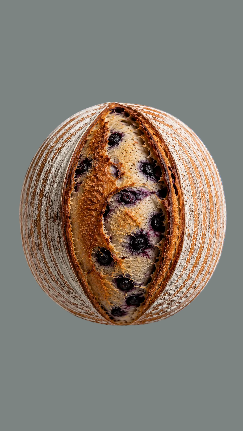 Blueberry Sourdough Breadnaut